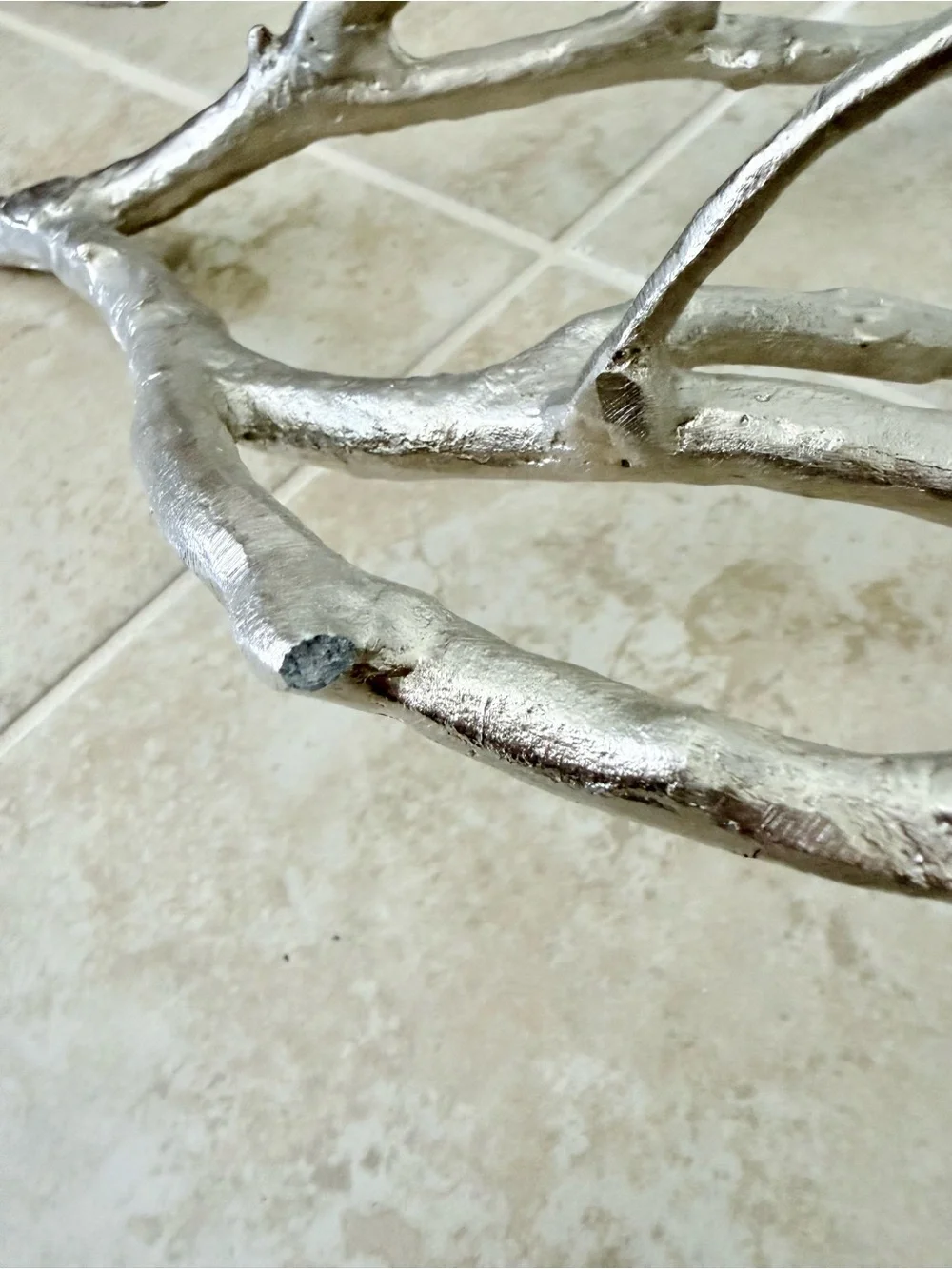 West Elm Silver Branch Candelabra Centerpiece